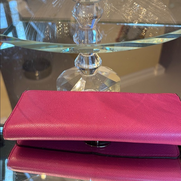 Coach Embossed Textured Leather Slim Envelope Wallet Pouch F52345 - Picture 6 of 11